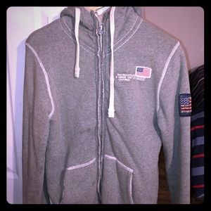 True Religion Gray Hoodie size (L)